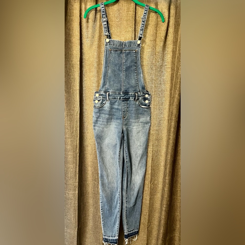 PacSun - Size 25 Womens Denim Bib Overalls Skinny Blue Jeans Inseam 27” EUC